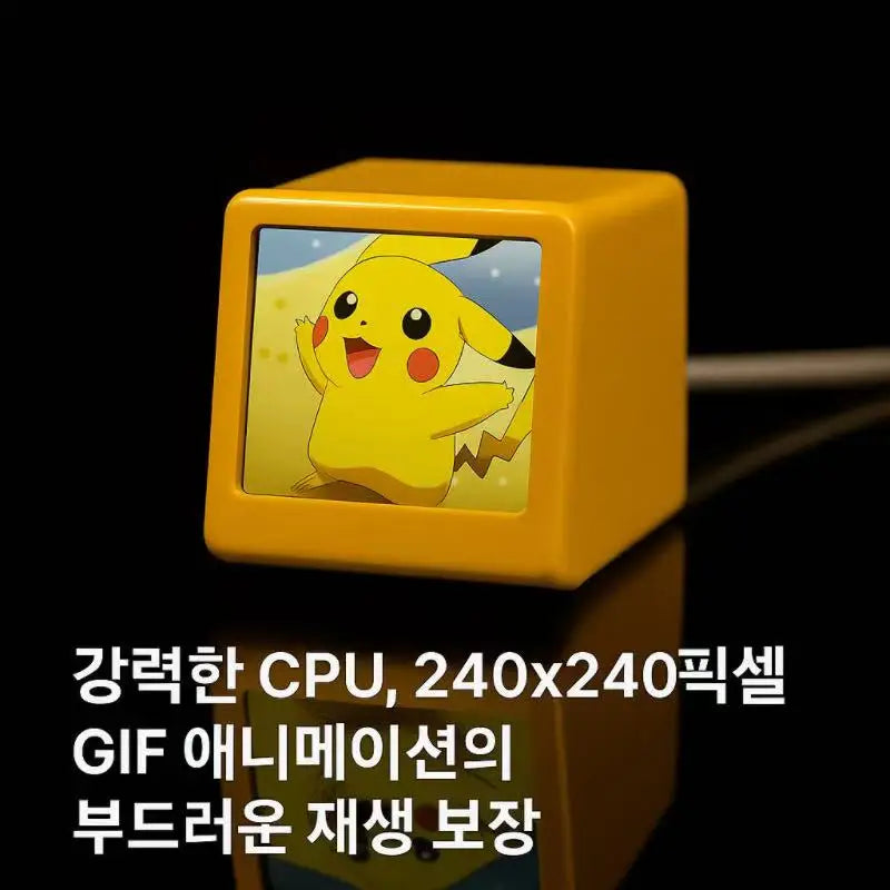 Korean Version Mini New WiFi Desktop Animated Weather Clock Gift Creative Ornament Multi-Functional Weather Station Zpaxo
