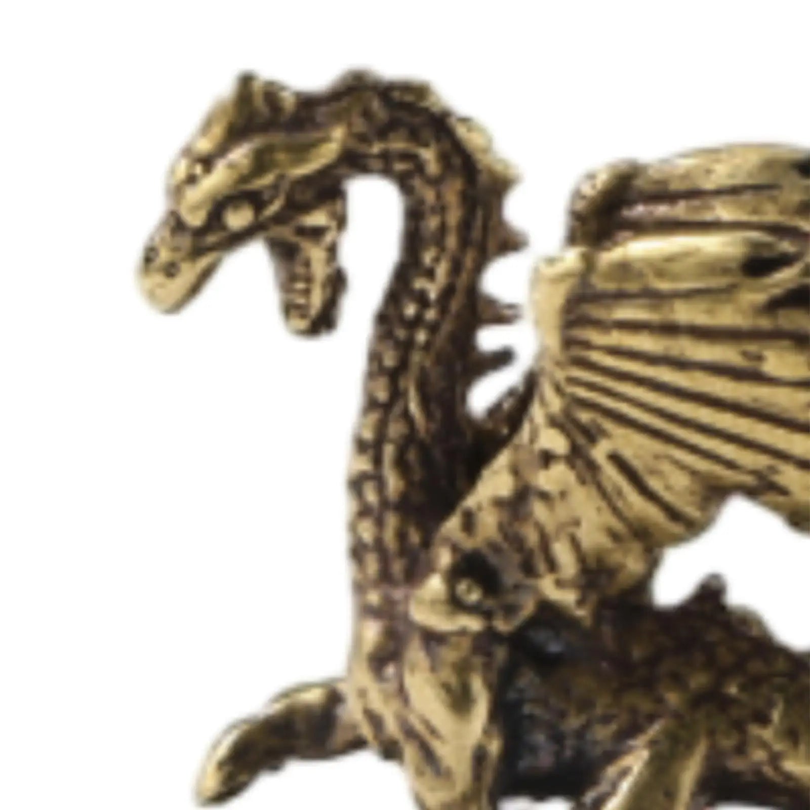 Brass Flying Dragon Figurine – Miniature Tea Pet Sculpture Dragon Figurine Zpaxo