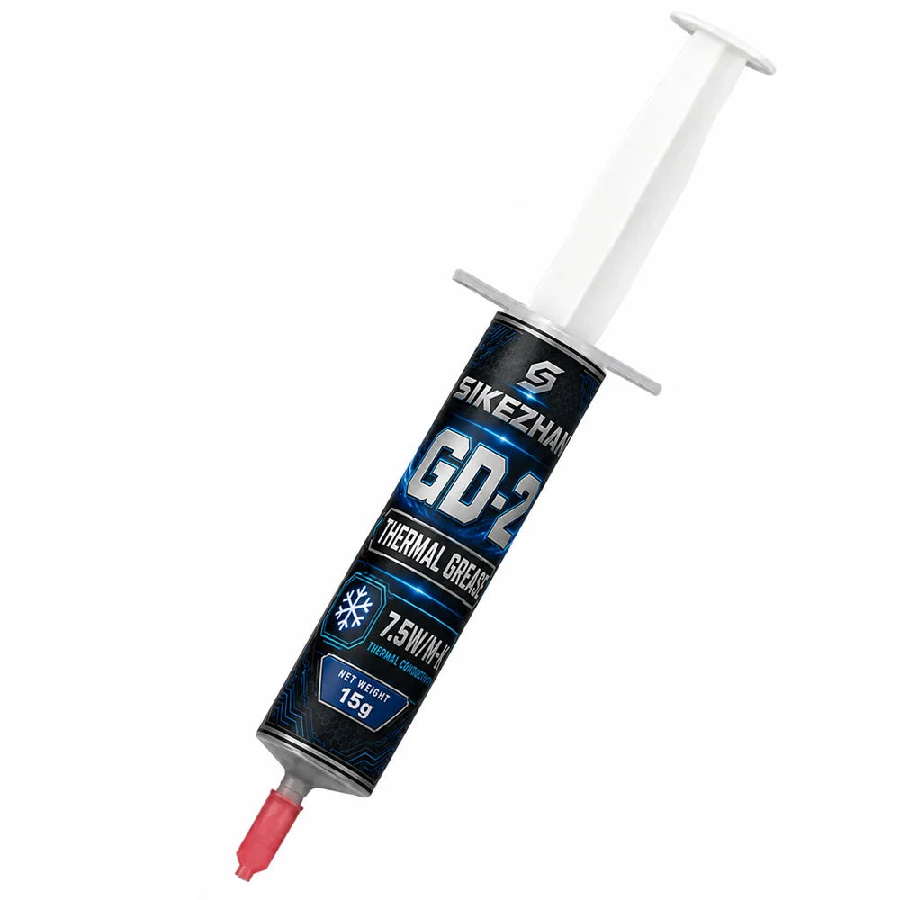 SIKEZHAN 2Pc Thermal Paste 30g Silicone Grease High Conductivity Cooling Compound for CPU GPU LED Heatsink Processor Chip Cooler Zpaxo GD-2-15g
