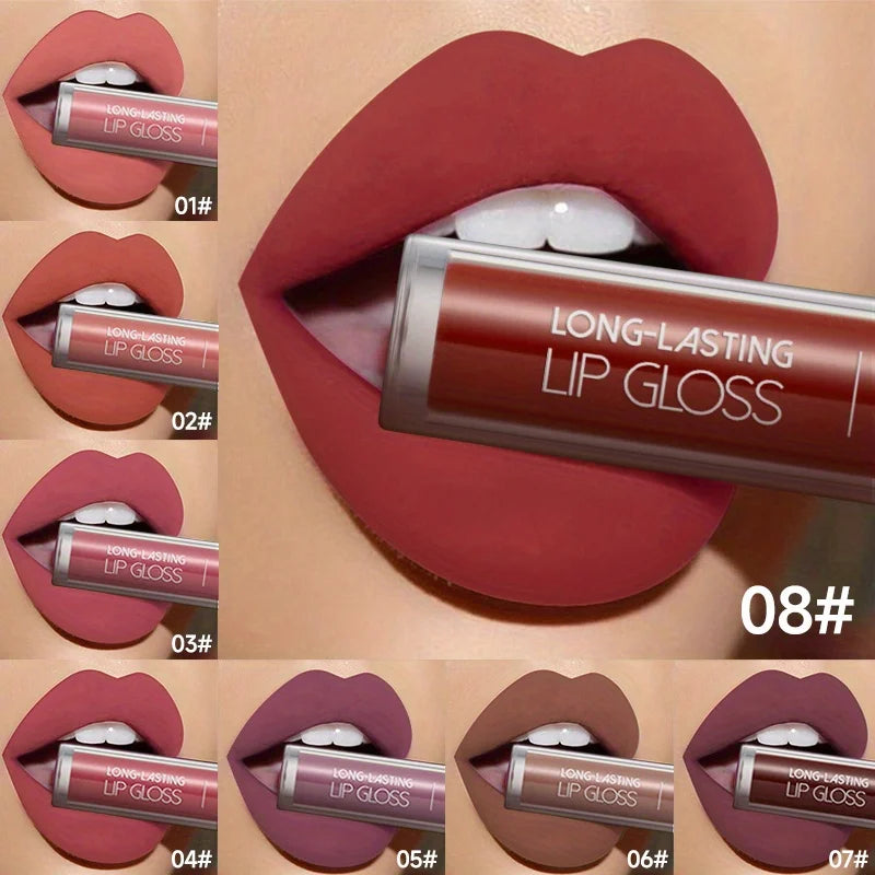 1PC Matte Liquid Lipstick Makeup, Matte liquid Long-Lasting Wear Non-Stick Cup Not Fade Waterproof Lip Gloss Zpaxo