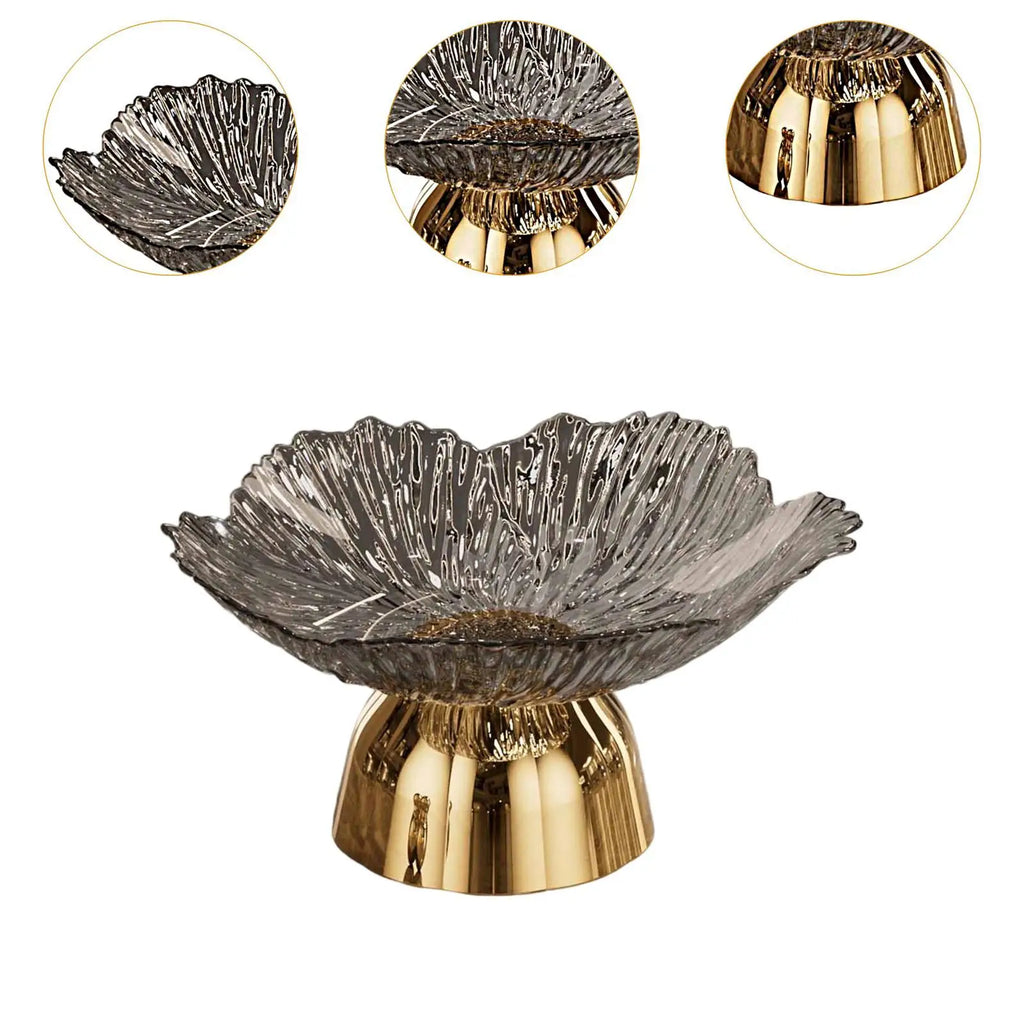 Decorative Pedestal Fruit Bowl – Footed Display Tray for Home Pedestal Fruit Bowl Zpaxo