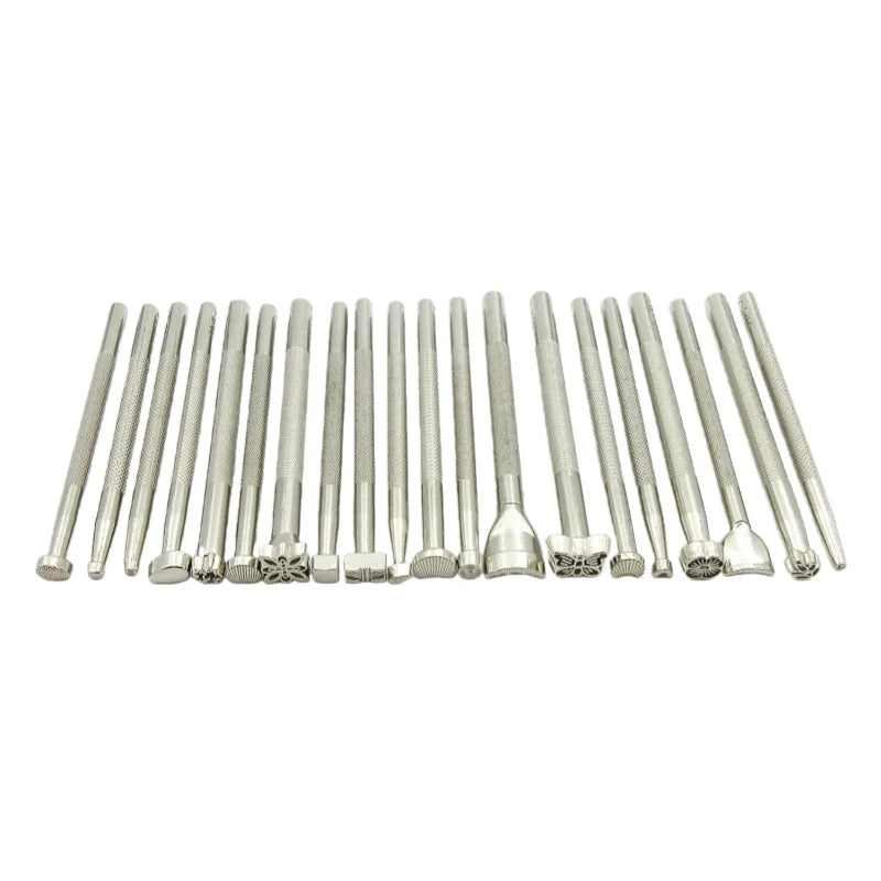 Craftsmanship DIY Leather Tools Leather Carving Printing Tools 20 piece set Printing Punching Leather Leather Bag Carving Knocki Zpaxo 20 pcs
