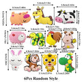 6/9/11Pcs Cartoon Animal Refrigerator Magnets Cute Lion Dog Tiger Rabbit Cow Fridge Magnets for Kids Home Office Decor Gifts Zpaxo 6Pcs Random Style