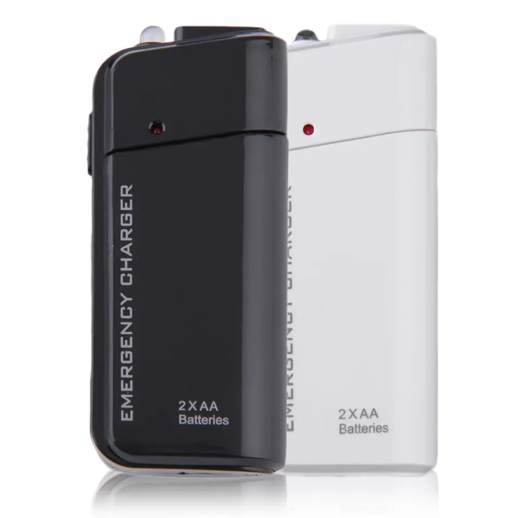 USB Emergency 2 AA Battery Extender Charger Power Bank Case Iphone