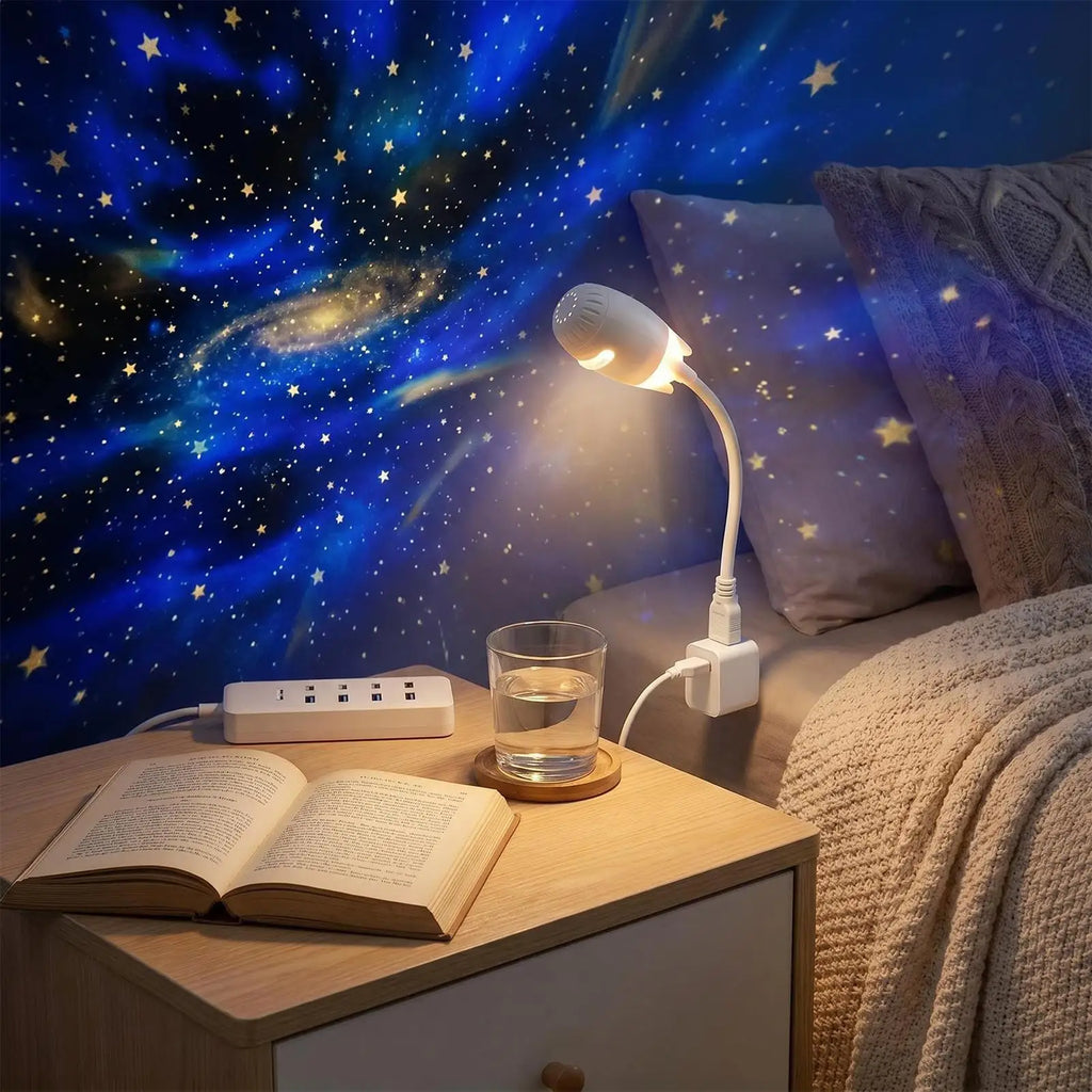 Galaxy Projector Night Light USB Plug Lighting Dimmable Nursery Lamp