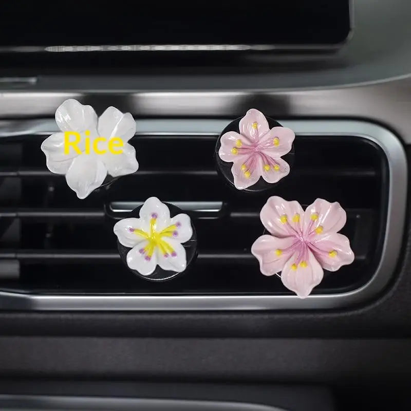 2-Pack Flower Car Air Vent Clip Freshener & Interior Decor