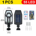 55 LED Solar Wall Floodlight | 3-Mode Motion Sensor IP65