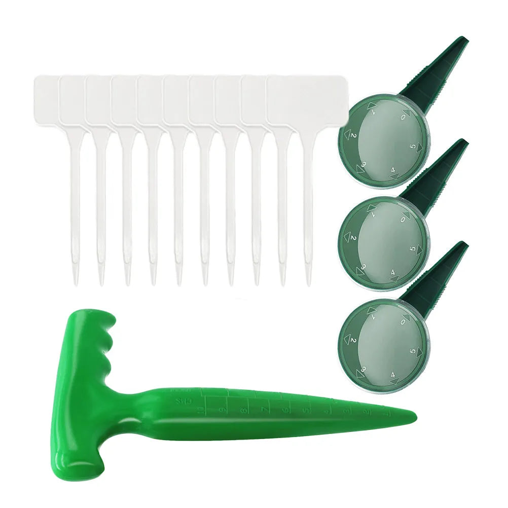 1Set Seed Dispenser Tool Plastic Garden Sowing Planter Portable Adjustable Seed Planting Tool for Home Gardening Zpaxo
