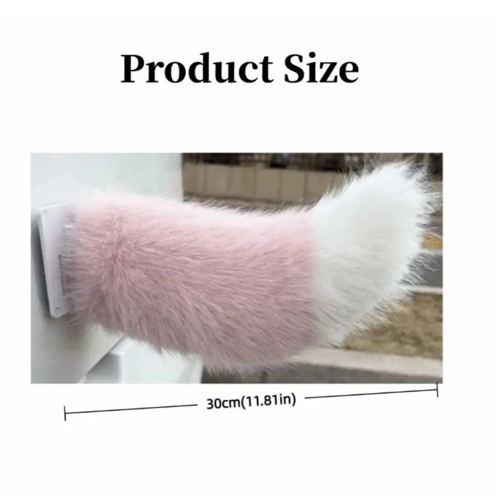 Fluffy Plush Remote Control Wagging Tail Rechargeable Realistic Zpaxo