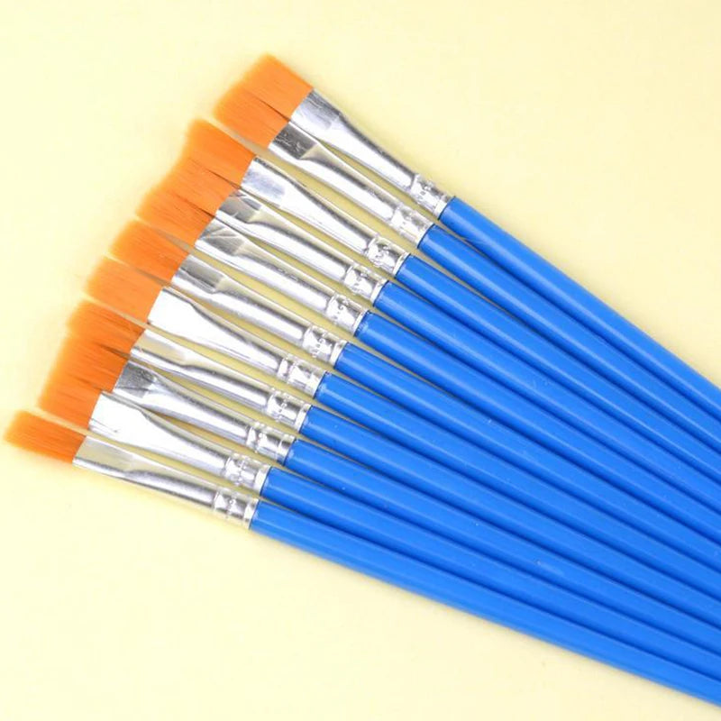 20-Piece Paint Brush Set – Hook Line & Flat Tip for Art & Crafts
