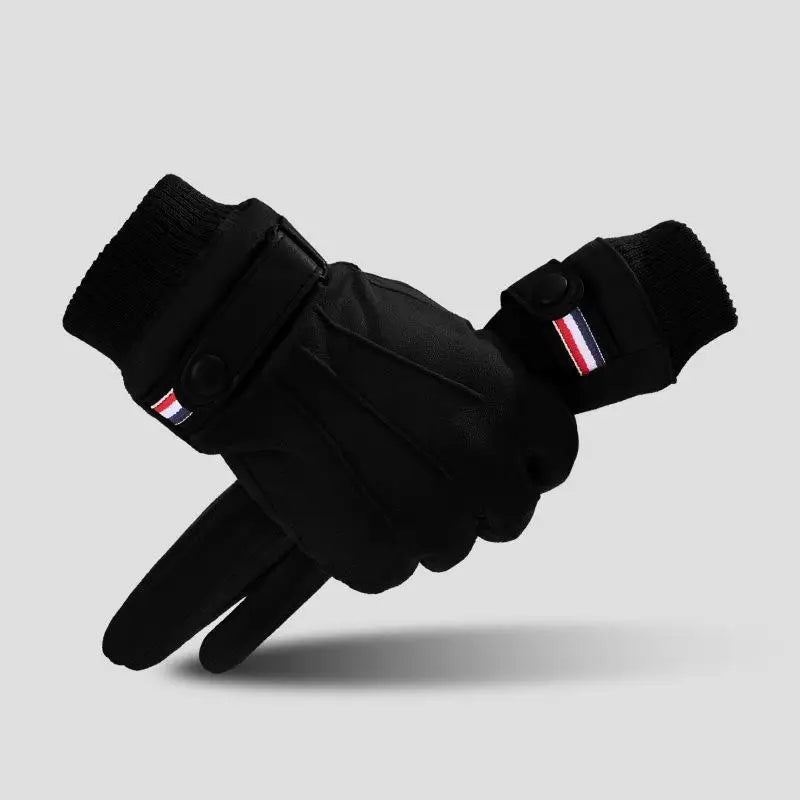 Suede Cycling Gloves Men Winter Thick Hiking Polyester Touch Screen Zpaxo A1