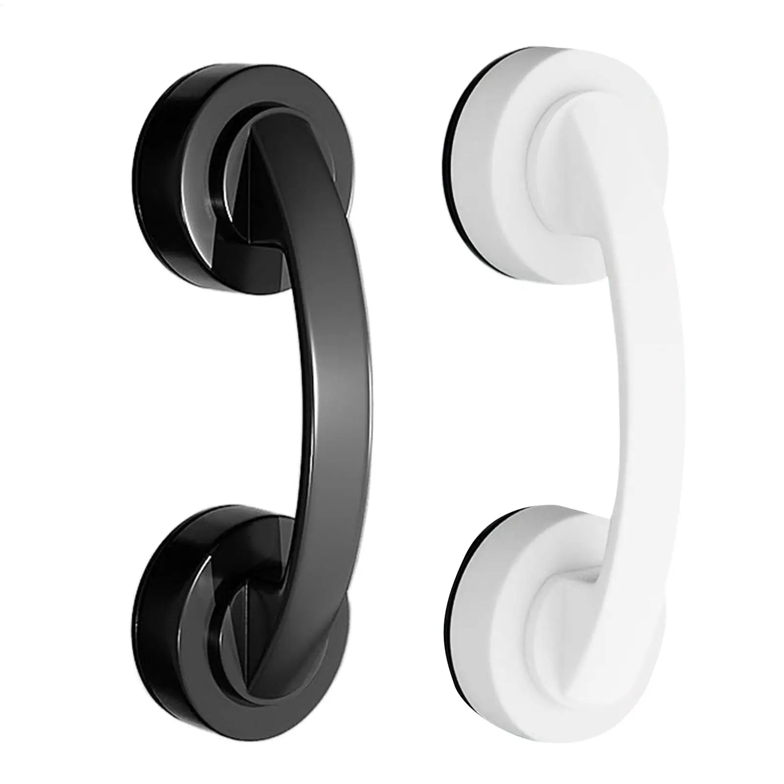 Suction Cup Shower Handle Glass Door No Drilling Grip Wand Push Pull