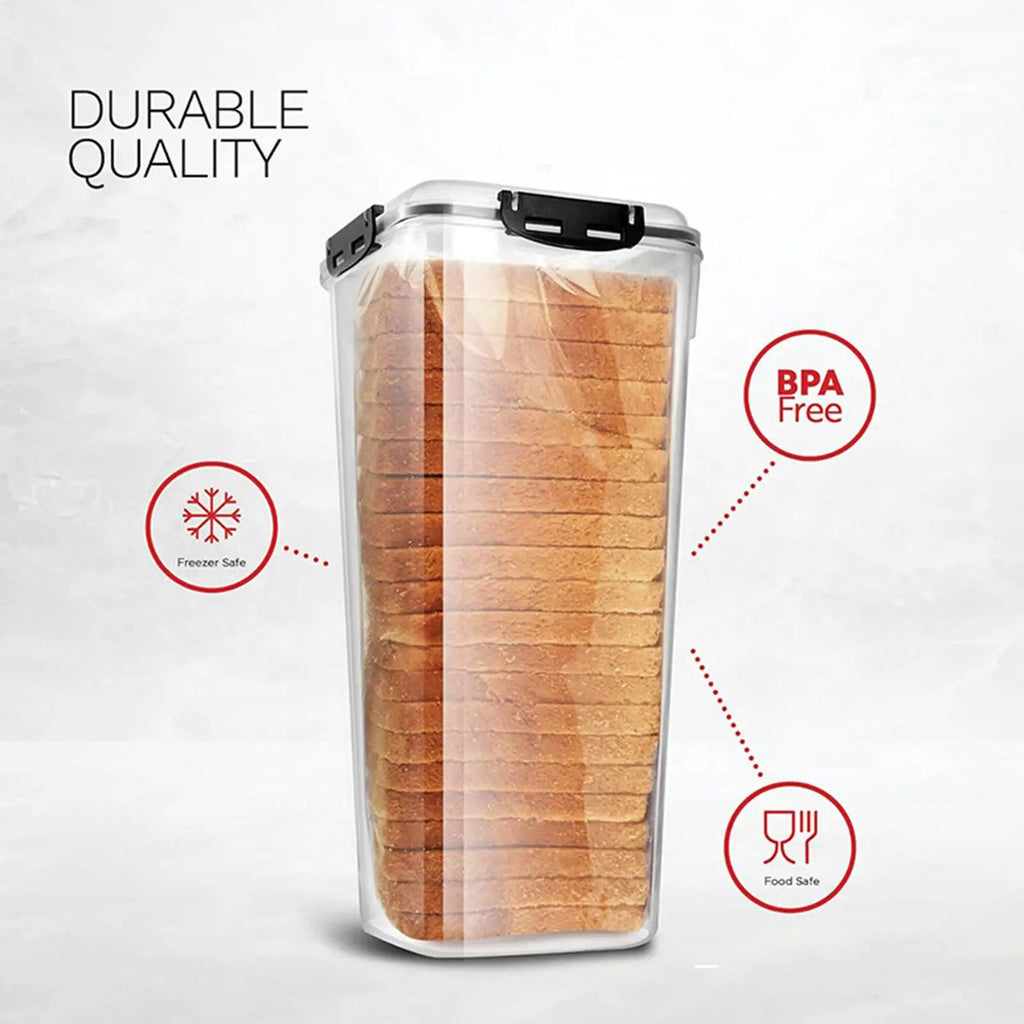 Bread Storage Container Clear Saver Airtight Lid Sandwich Keeper