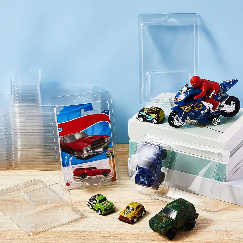 1:64 Die-Cast Car Display Case – Clear Clamshell Protector 6/12/24 PCS