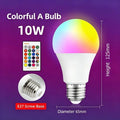 1- 16 Colors RGB Bulbs LED Multi-color E27 Household Lighting