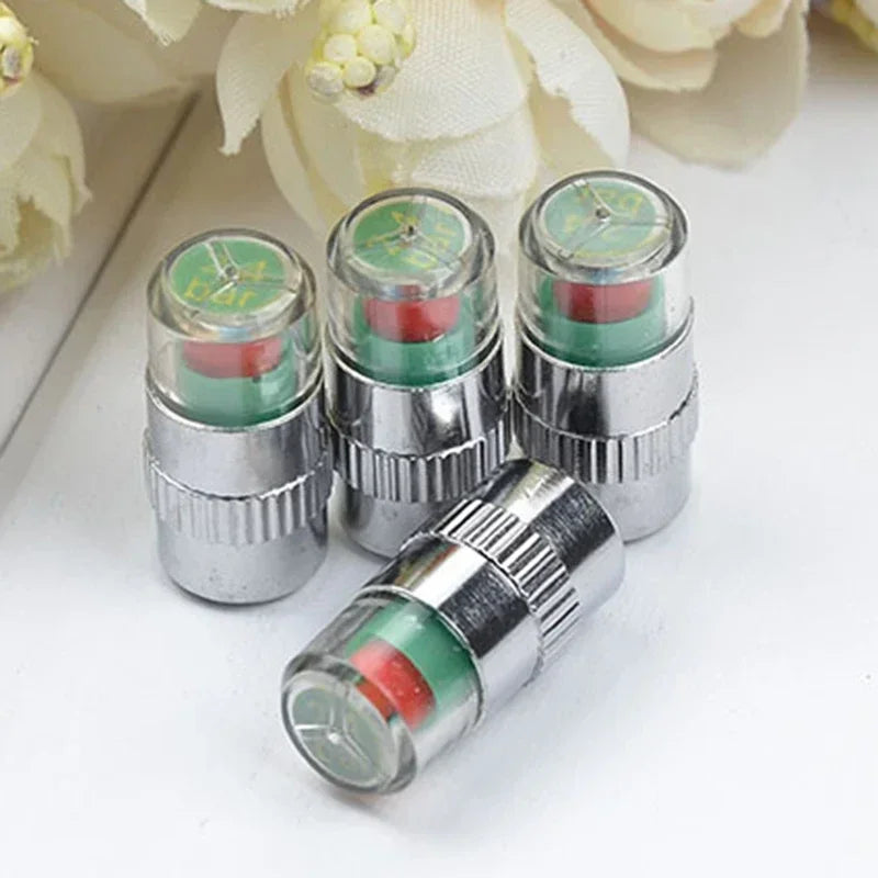 External Tire Pressure Monitoring Sensor Valve Cap Auto Warning Zpaxo