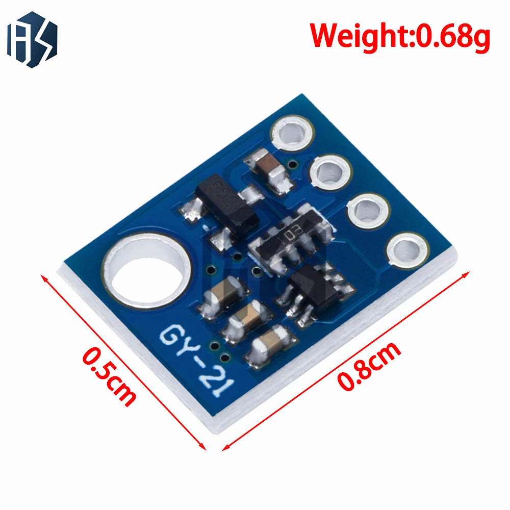 Industrial-Grade GY-21 Si7021 Sensor Module: High Accuracy Humidity & Temperature Detection (I2C/IIC Interface) Zpaxo