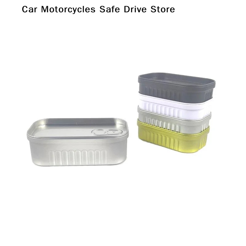 Tinplate Mini Metal Box Creative Sardine Can Shaped Storage Portable