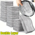 Double-Sided Steel Wire Magic Cleaning Cloths | Kitchen Scrub Rags Kitchen Cleaning Cloths Zpaxo Double Layer 10pcs