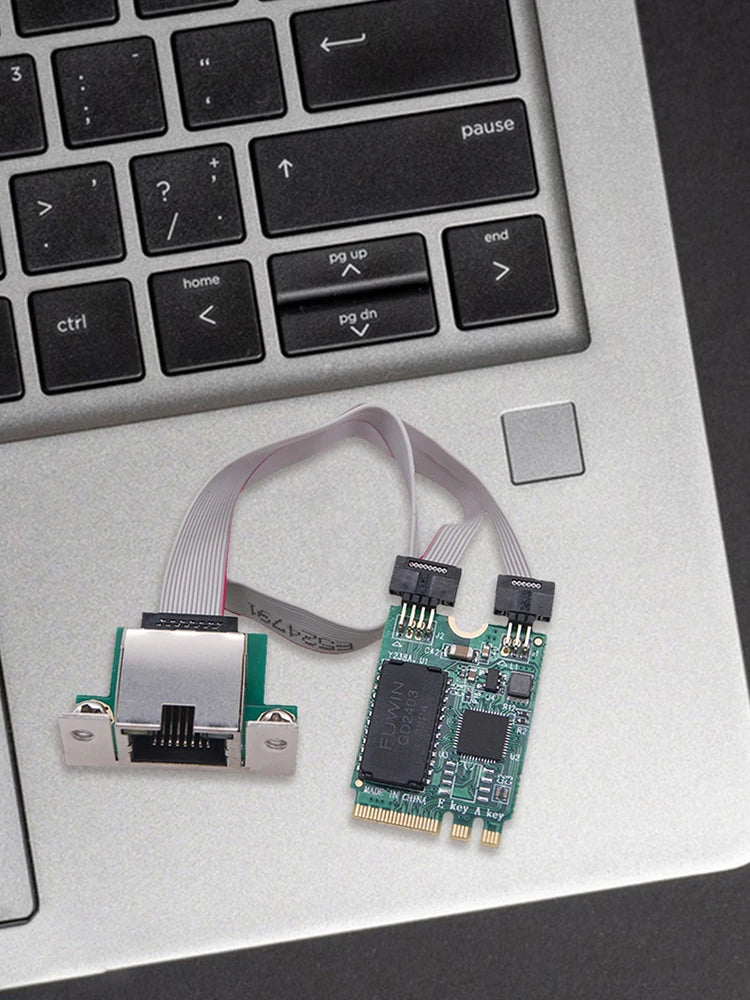 M 2 Gigabit Network Adapter 1000 100Mbps M2 RJ45 PCIE Bus Card