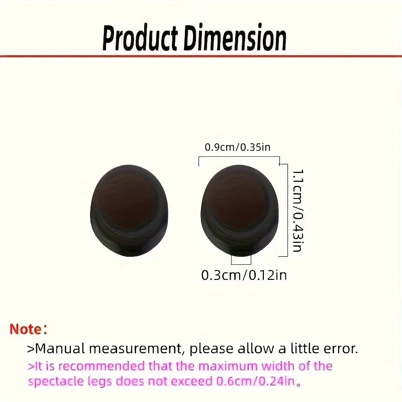 Universal Anti-slip Glasses Accessories Set-3 5 Pairs Soft Nose Pads