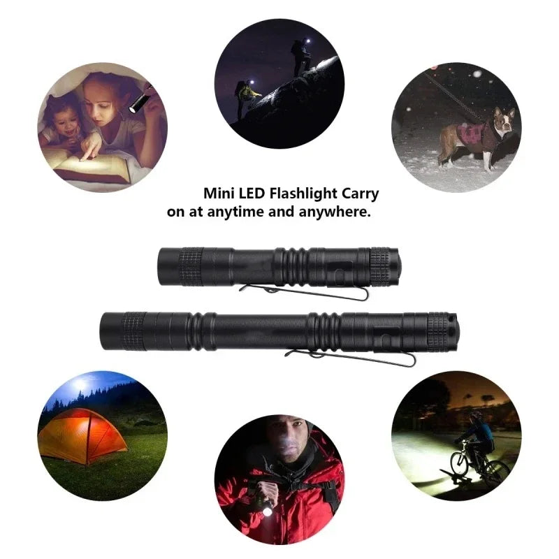 ESMARTER Mini LED Pen Flashlight – Waterproof Pocket Torch