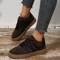 2025 Women's Thick Soled Sport Shoes Flats Ladies Mixed Colors Zpaxo Brown 37