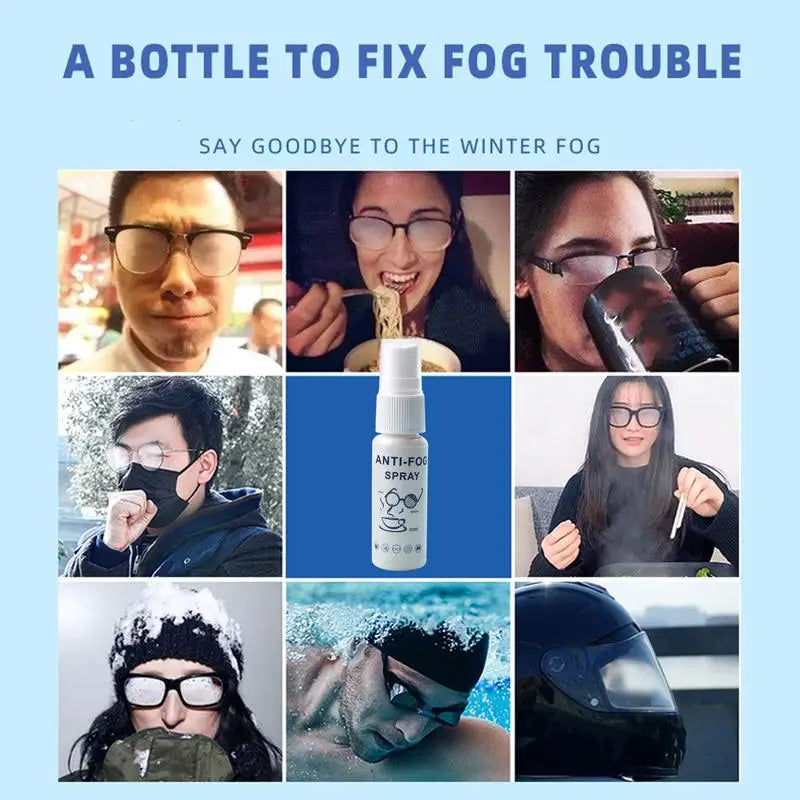 Anti-fog Spray Swim Goggles Glasses Scuba Dive Mask Lens Cleaner Long