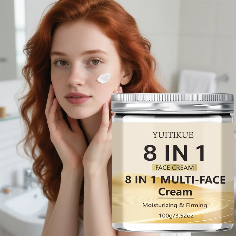 YUITIKUE 8-in-1 Face Cream – Moisturize, Firm & Brighten Face Moisturizer Cream Zpaxo