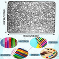 Coloring Blanket DIY Washable Sofa Throws Art Craft Kids Families