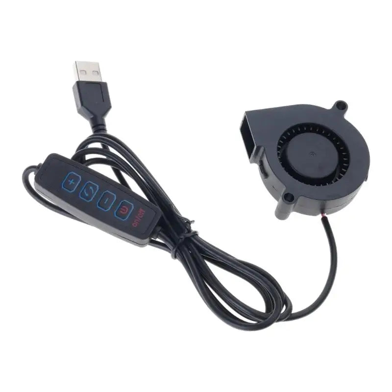 5V USB Powered PC Router Fan 5015 High Airflow Cooling Fan Adjustable Speed 3500RPM for PC 3D Printer Electronics Zpaxo CN