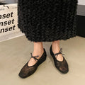 Breathable Women Mary Jane Flats Shoes Fashion Butterfly-knot Laides