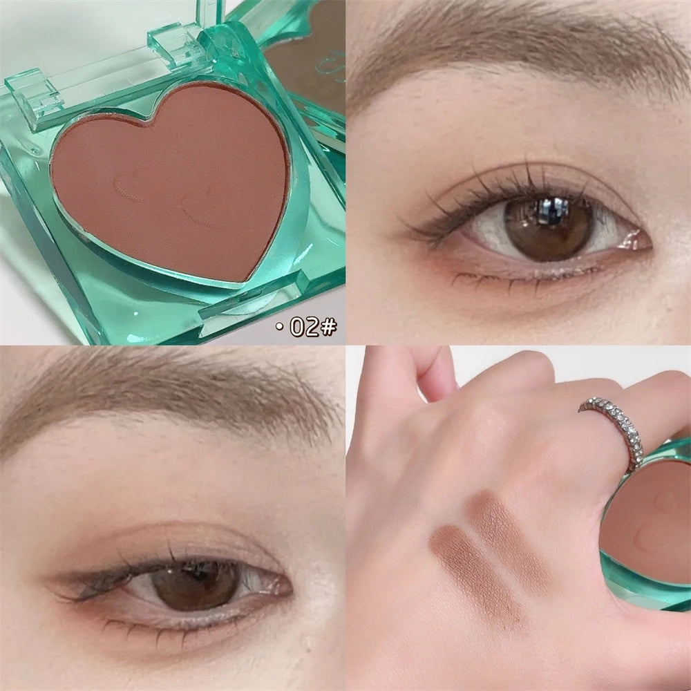 Single Color Glitter Eyeshadow Palette Pigmented Black White Shimmer Matte Brown Contour Powder Highlighter Glow Colorful Plate Zpaxo 02