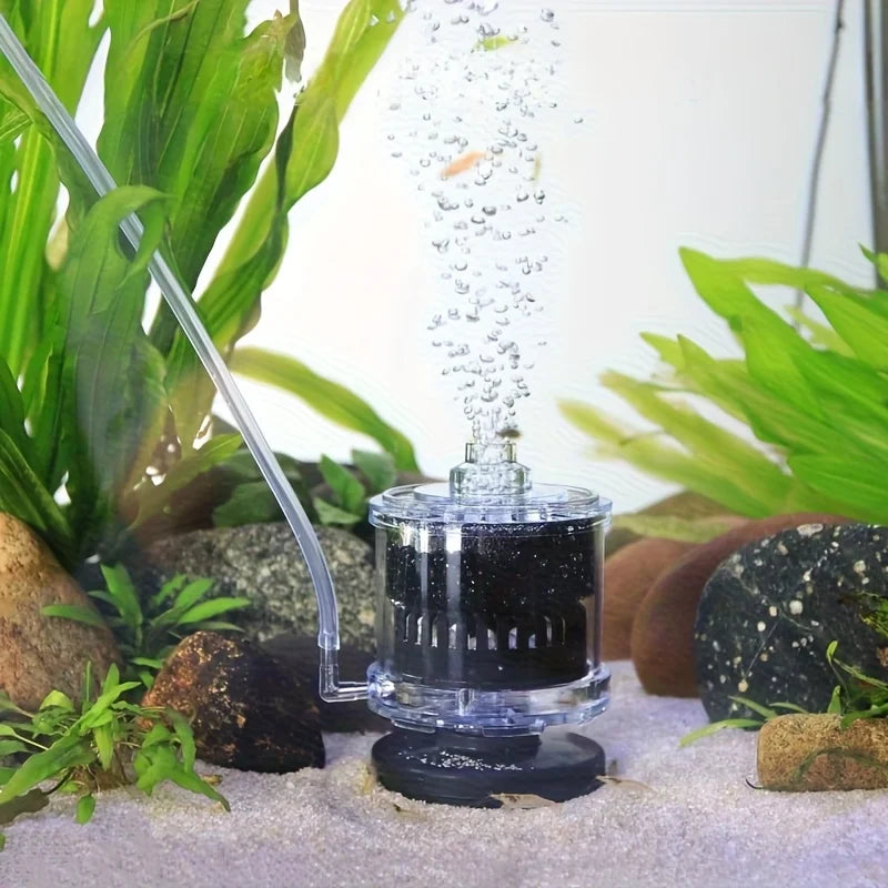 Aquarium Filter Fish Poop Stool Toilet Manure Suction Collector Tank