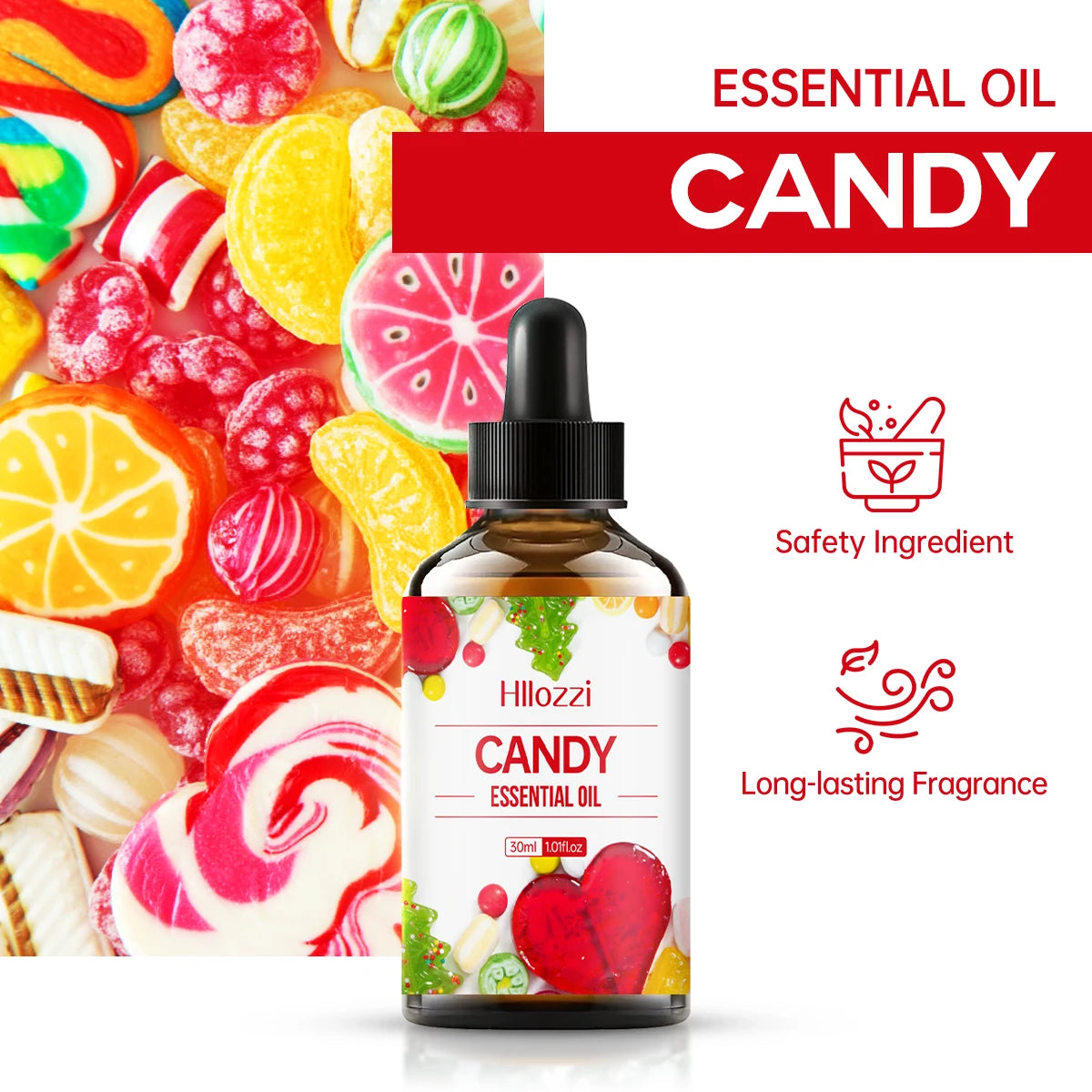 Candy Essential Oil Scent Suitable Body Massage Hair Care Zpaxo