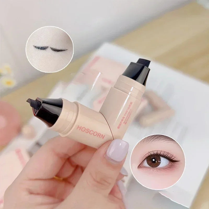Lazy Integrated Eyeliner Stamp Dual-head Rotatable Precise Outline