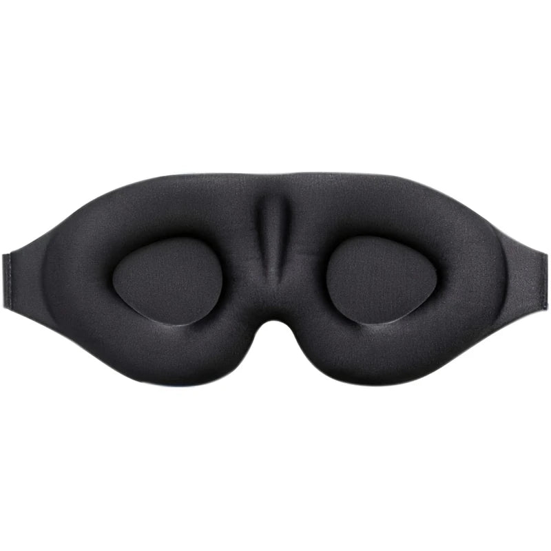 3D Contoured Sleep Mask & Earplugs – Light Blocking Travel Set