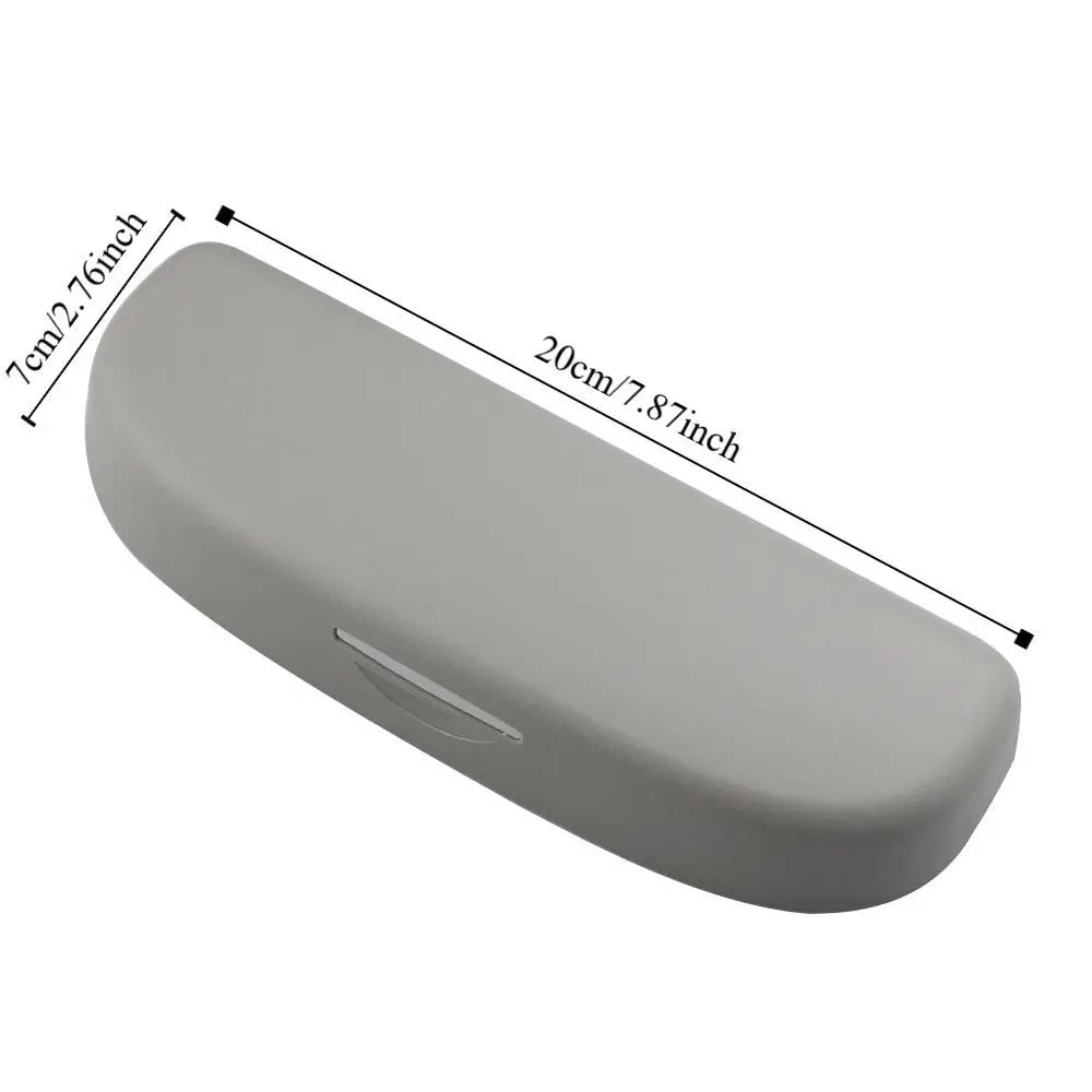 Universal Plastic Car Glasses Case Practical Gray Sunglasses Holder Zpaxo
