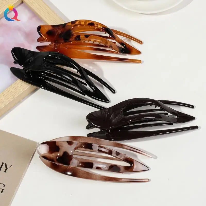 Chic Acrylic Duckbill Hairpin Crab Hair Claw Clip Women Girls Decor Zpaxo