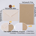 Stationery Set with Envelopes and Stationery Letter Writing Paper Wax Seal Stickers for Love Letter Wedding Party Invitations Zpaxo 2 Sets (32Pcs)