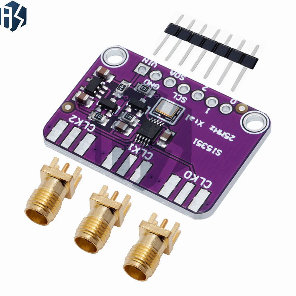 CJMCU-5351 Si5351A I²C Programmable Clock Generator Breakout – 8kHz–160MHz Low-Jitter Output, 3V–5V DC | Lab-Grade Frequency Zpaxo