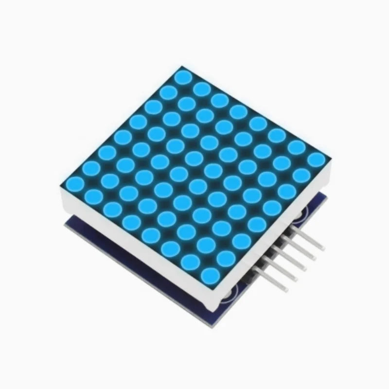 MAX7219 Dot Matrix Module Control Module MCU Control Driver LED Display Module Red/Blue/Green 1-bit dot matrix Zpaxo blue