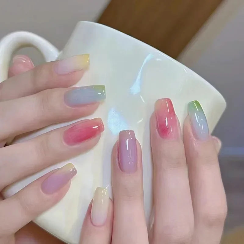 Hot Nail Art 6 Colors 6ML Summer Ice Cream Nail Dye Solution Creative Nail Pattern DIY Design Dye Solution Women Nail Decoration Zpaxo