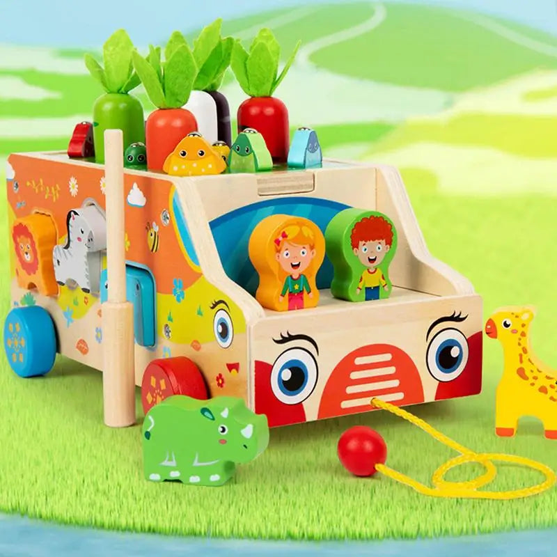 Fine Motor Skills Toys Shape Sorting Carrot Harvest Game Educational Zpaxo