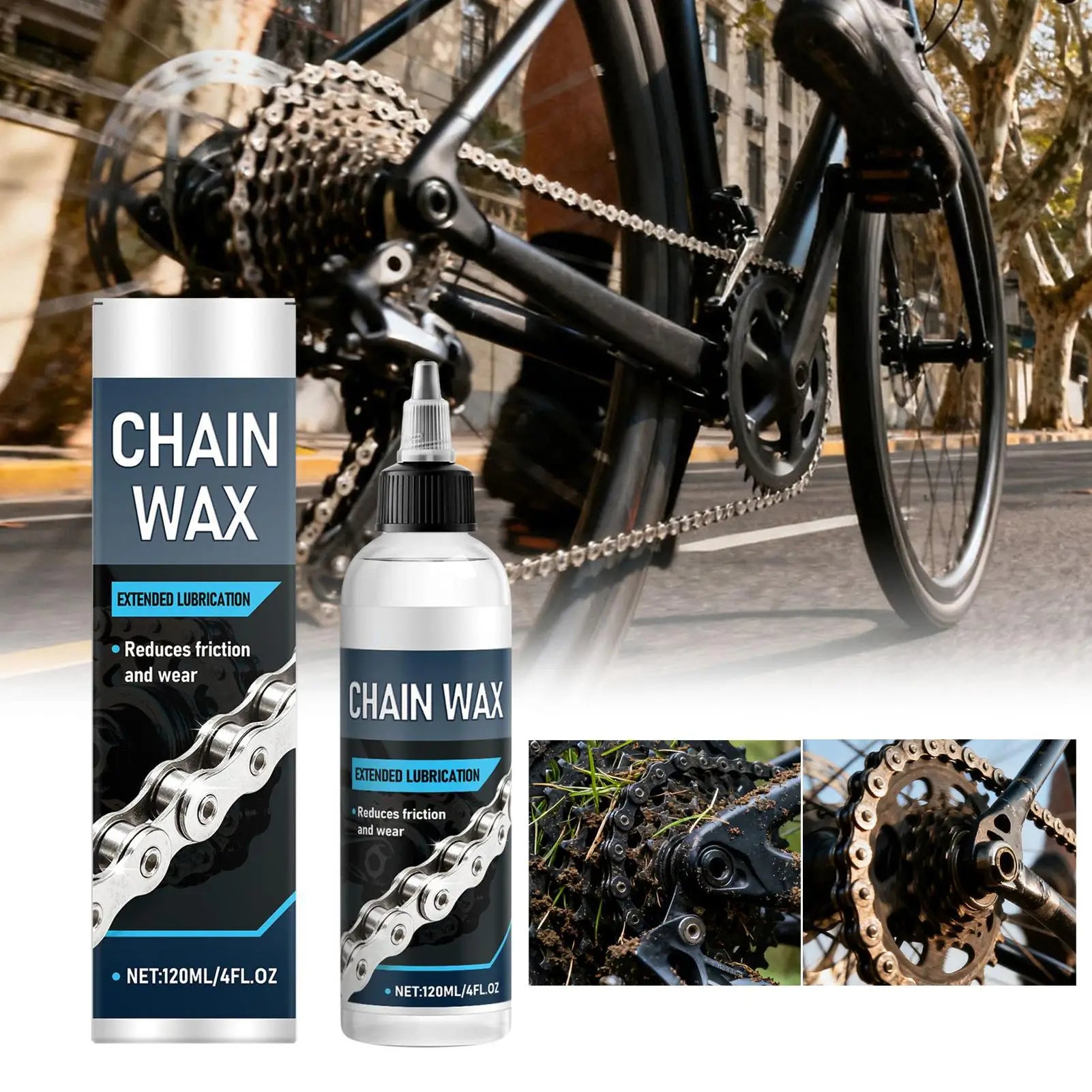Bike Chain Lube Lubricating Wax Mountain Bicycles Lubricant Bicycle
