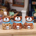 1 3Sets Miniature Dollhouse Porcelain Bear Cookie Candy Jars Zpaxo 3sets