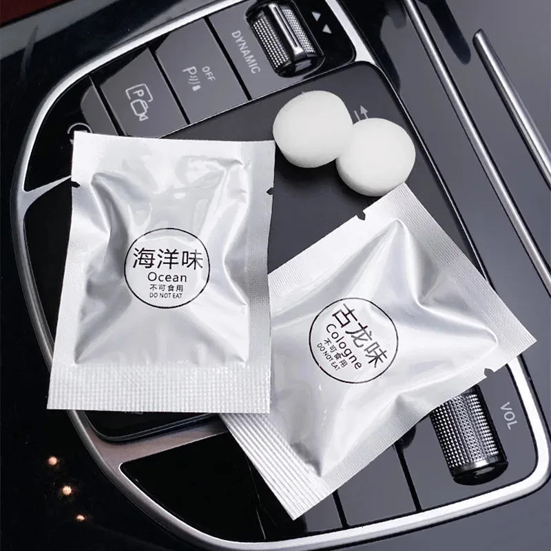 Car Air Vent Solid Perfume Refill Tablets – 7 Scents, 5–20 Pack