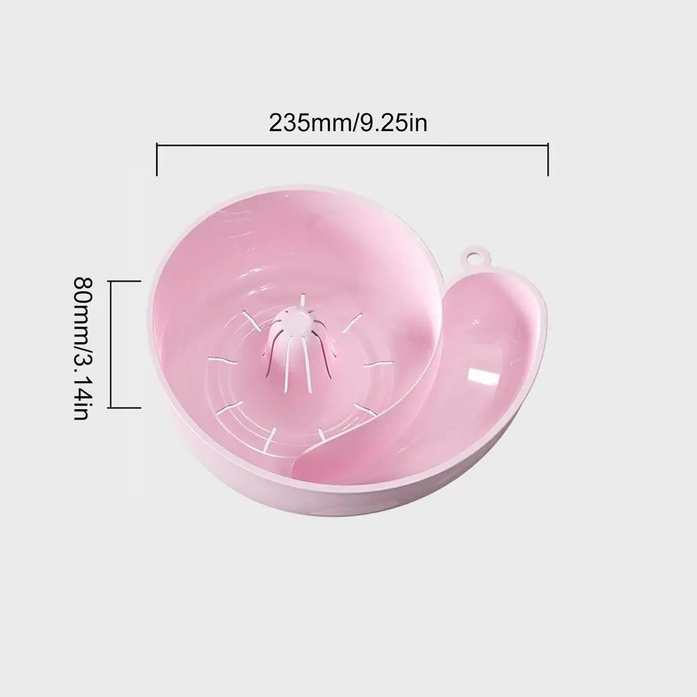 Fruit Washing Bowl with Strainer Fruits Vegetables Washing Bowl Cute Design Animal-Inspired Colander Drain Basket for Kitchen Zpaxo Pink