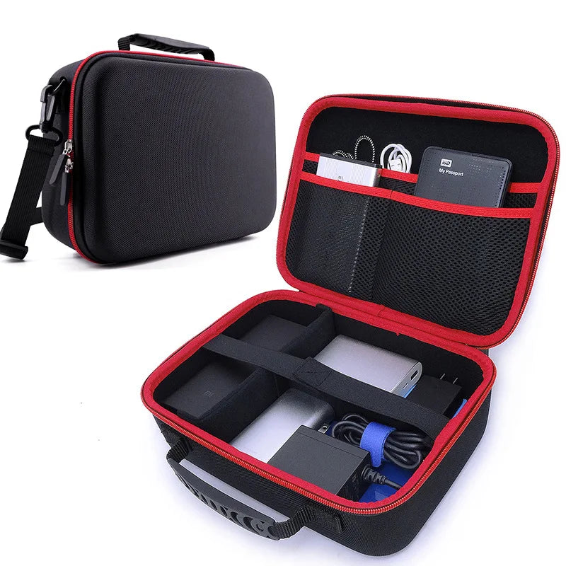 GUANHE BIG USB Drive Organizer Electronics Accessories Case Hard Bag Zpaxo