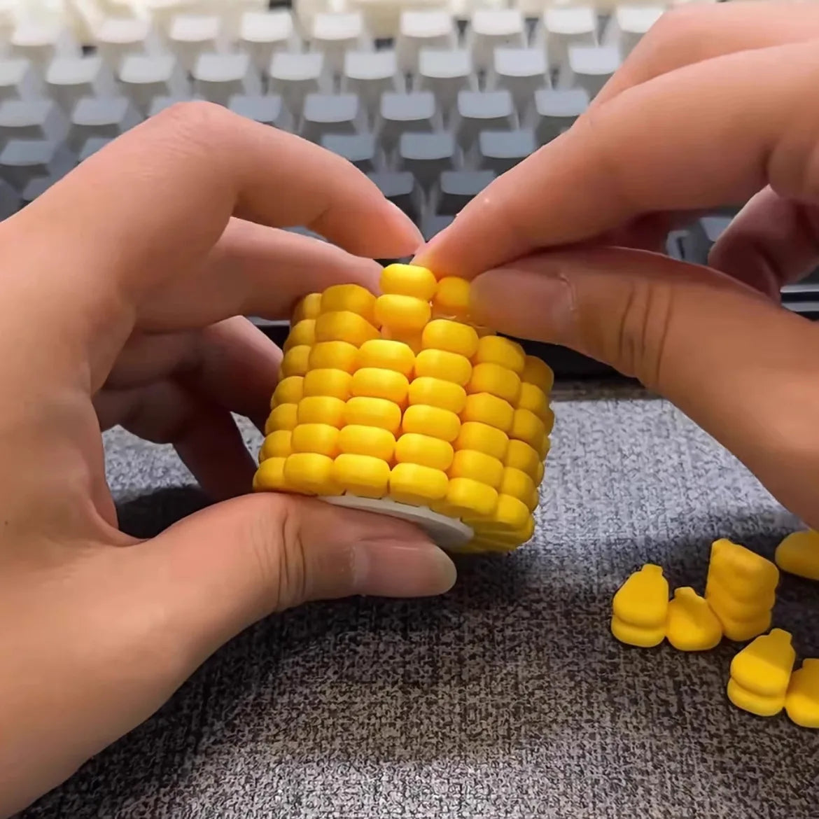 Funy Toys 3D Printing Corn Magic Cube Stress Relieving Tetris Jigsaw Puzzle Originality Becrypt Brain Burning Developmental Toys Zpaxo